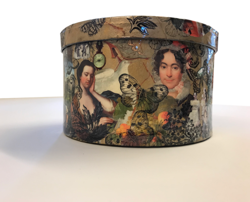 decoupage-upcycling-rund-æske-1