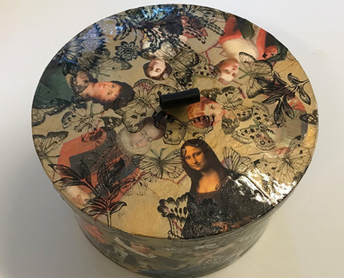 decoupage-upcycling-rund-æske-1